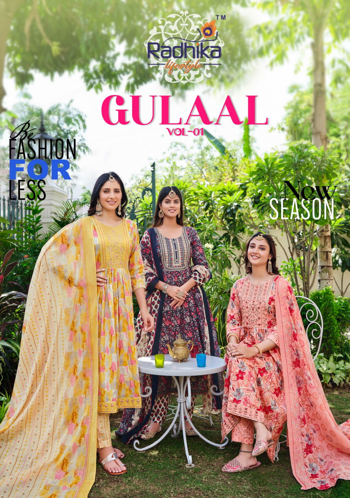 Gulaal Vol 1 By Radhika Lifestyle Readymade Salwar Suits Catalog